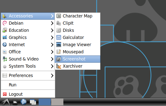 Menu Screenshot